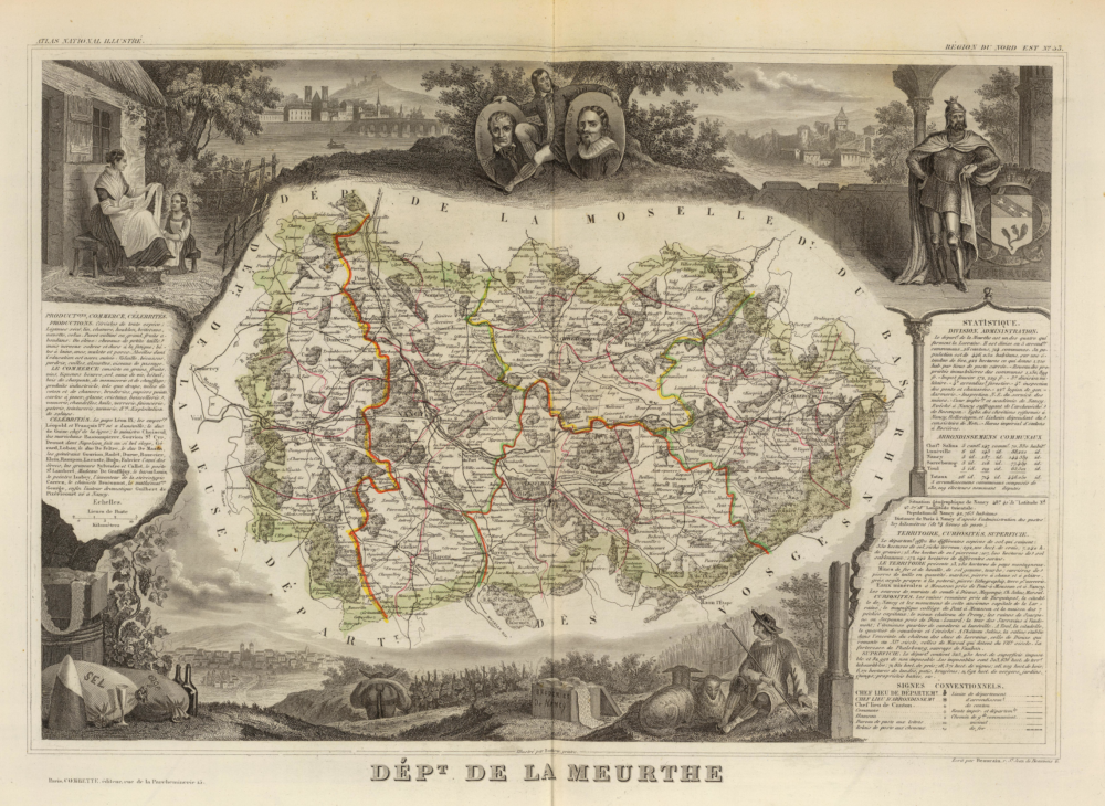 Carte de la Meurthe (1800-1870)